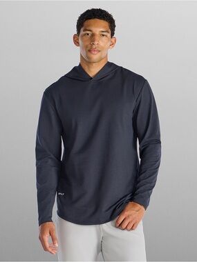 BYLT Basics Hooded Drop-Cut Long Sleeve Shirt Size Small NWT